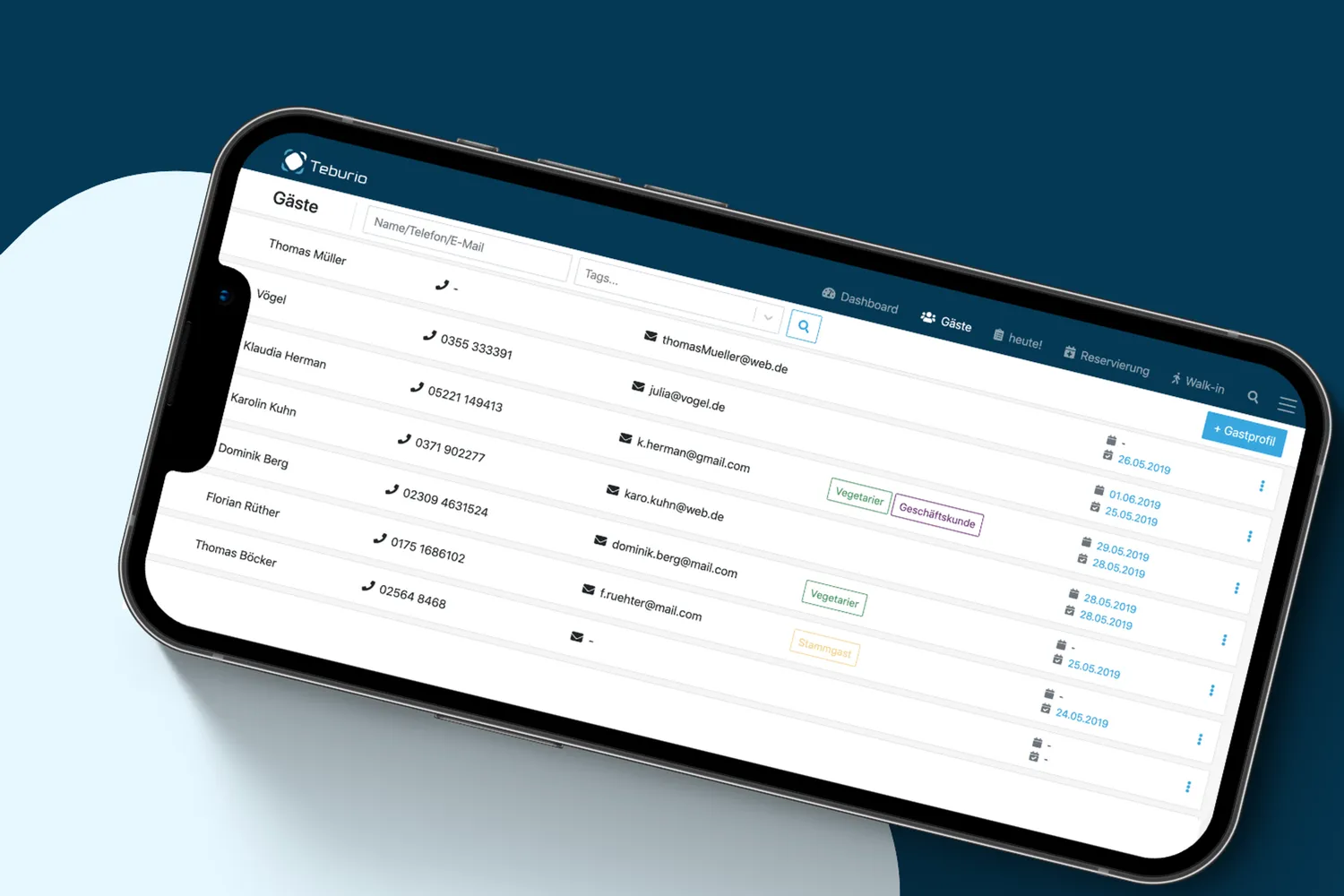 Verbesserter Service durch digitale Gästedatenbank