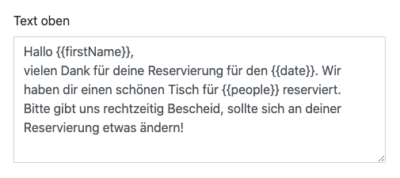 Individuelle E-Mailvorlagen