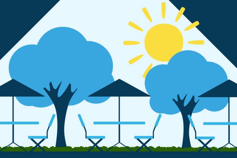 Sonnenterrassen voll auslasten