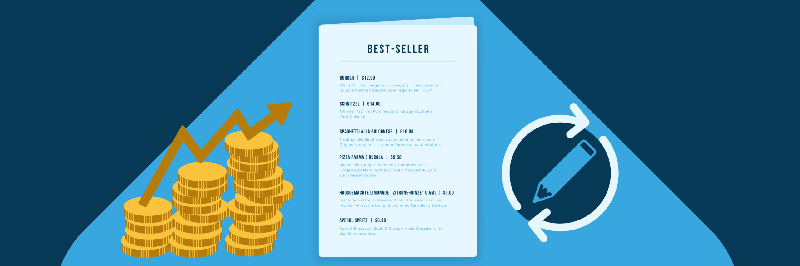 Mit KI und Teburio deine Speisekarte überarbeiten