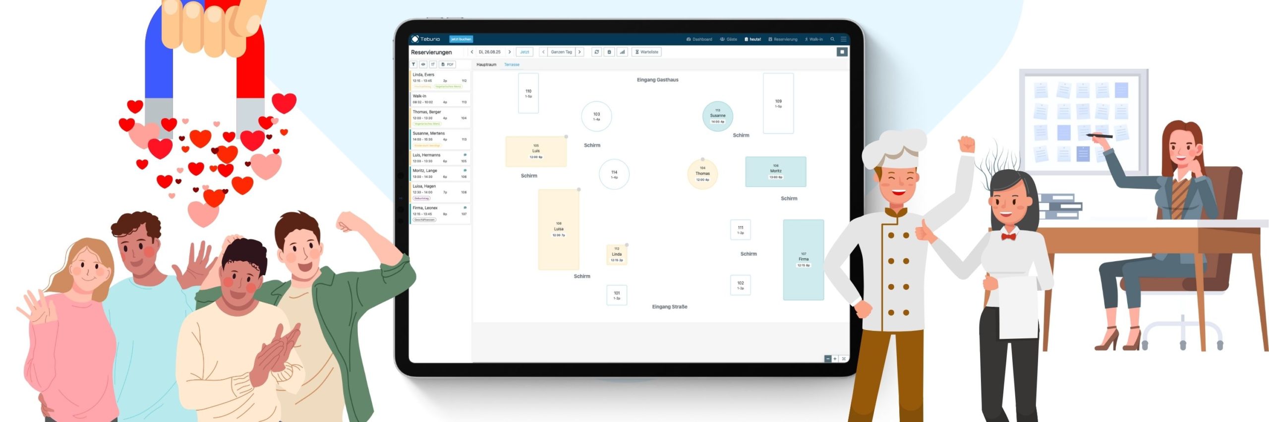 Multifunktionale Gastronomieräume